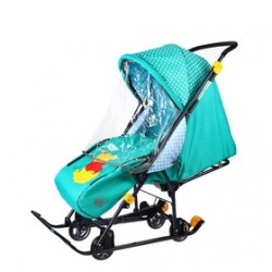 Санки коляска Disney Baby 1 Винни изумруд